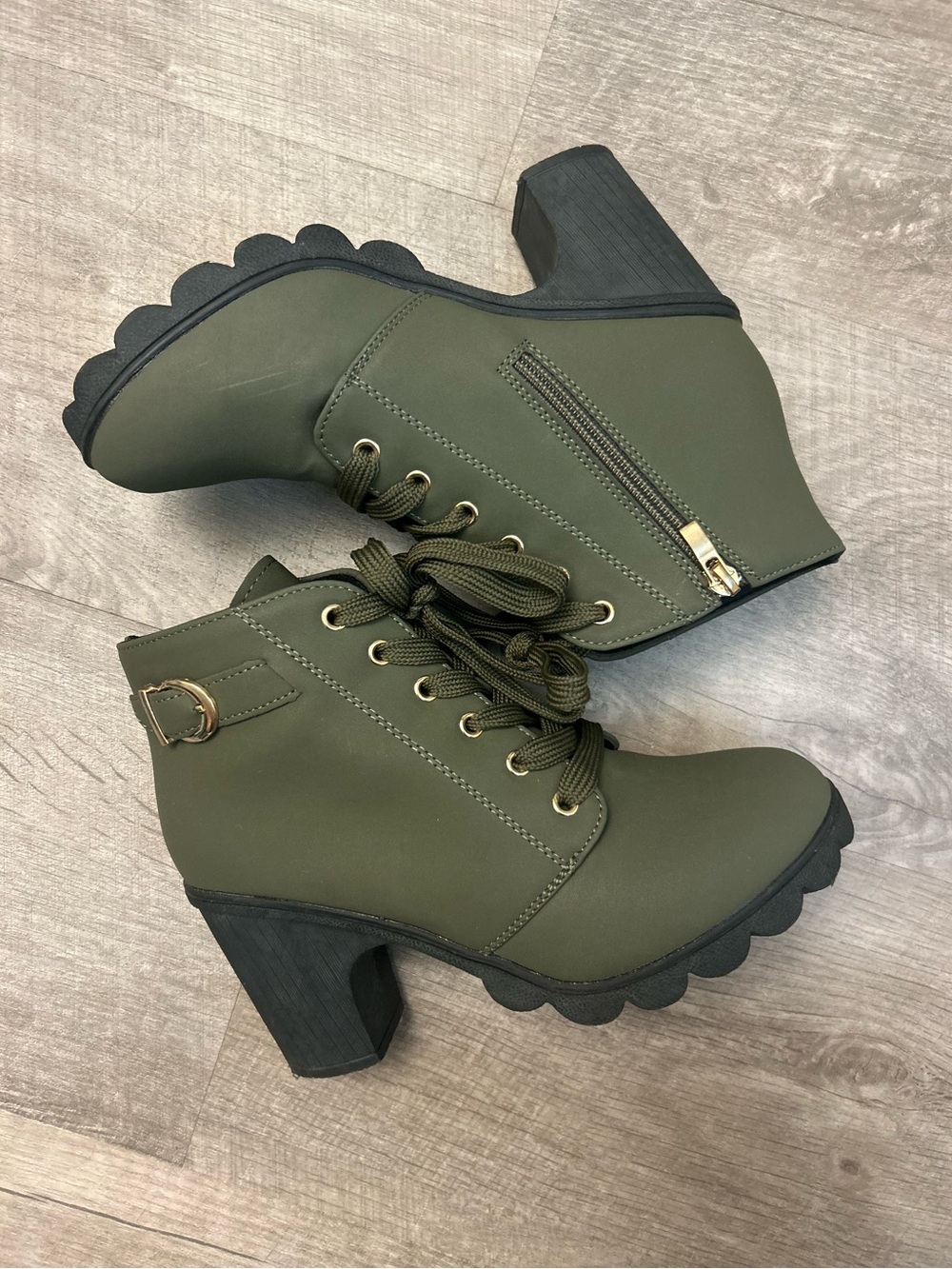 Lace-Up Heeled Boots | SHEIN